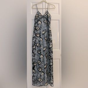 Self Portrait Sophia Floral Embroidered Slip Dress